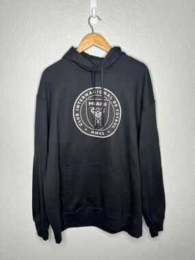 Miami Lionel Messi #10 Hoodie Black Pink MLS Fanatics 2XL XXL Soccer Sweatshirt